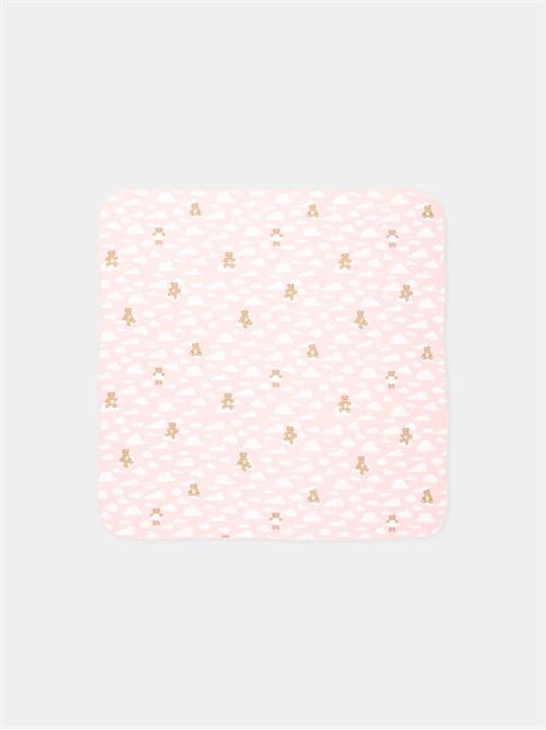 Coperta rosa per neonata con Teddy Bear MOSCHINO KIDS | MRB00F-LCA19/83696